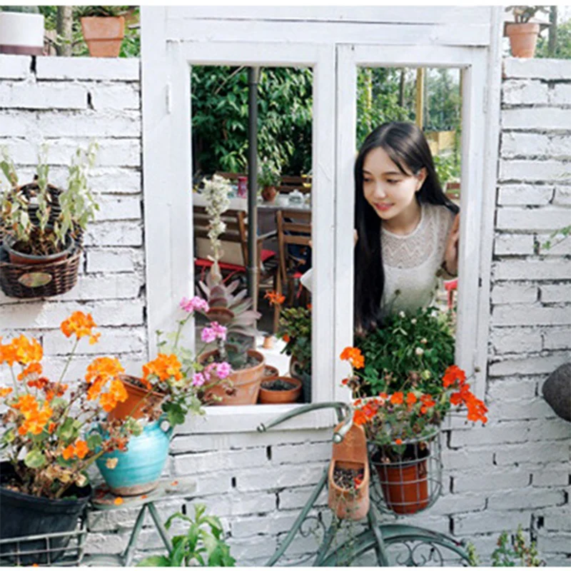 

Korean Artificial Bedroom Flowerpots Bathroom Aesthetic Metal Salon Florarium Vase Wicker Hydroponic Macetas Home Garden OA50HP
