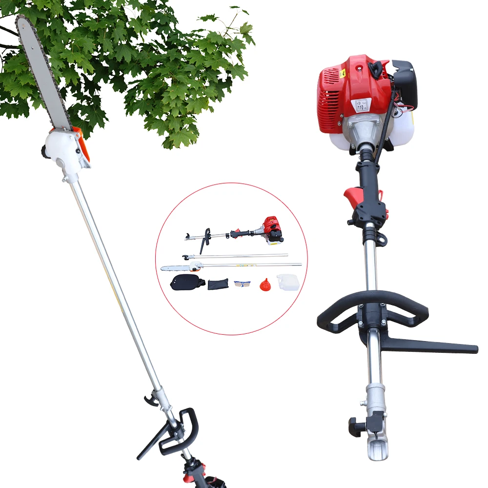 

Gas Pole Chainsaw Tree Trimmer 12 Inches 42.7CC 2 Stroke Reach Saw Cordless Pruner