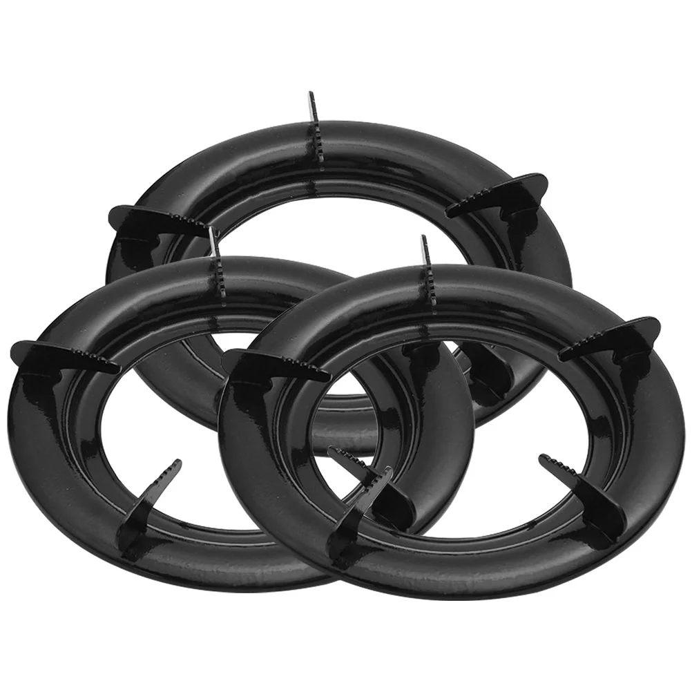 

3 Pcs Wok Round Gas Bracket Reusable Ring Wear Resistant Natural Convenient Stove Replaceable Household Support Compact