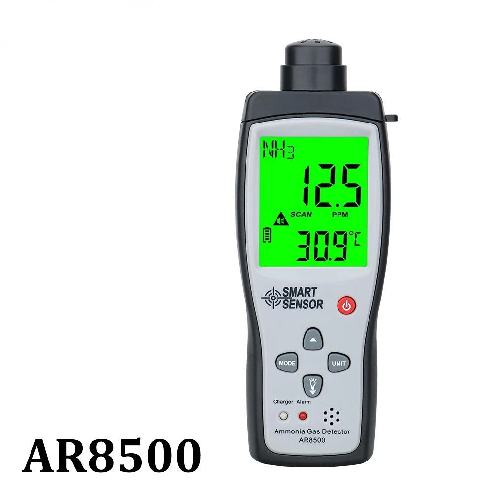 

Handheld Ammonia Gas NH3 Detector Meter Tester Monitor Range 0-100PPM Sound Light Alarm Gas Analyzers AR8500