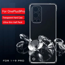 Premium Frameless Transparent Phone Case - Luxury Hard PC Plastic for OnePlus 9Pro (Clear)