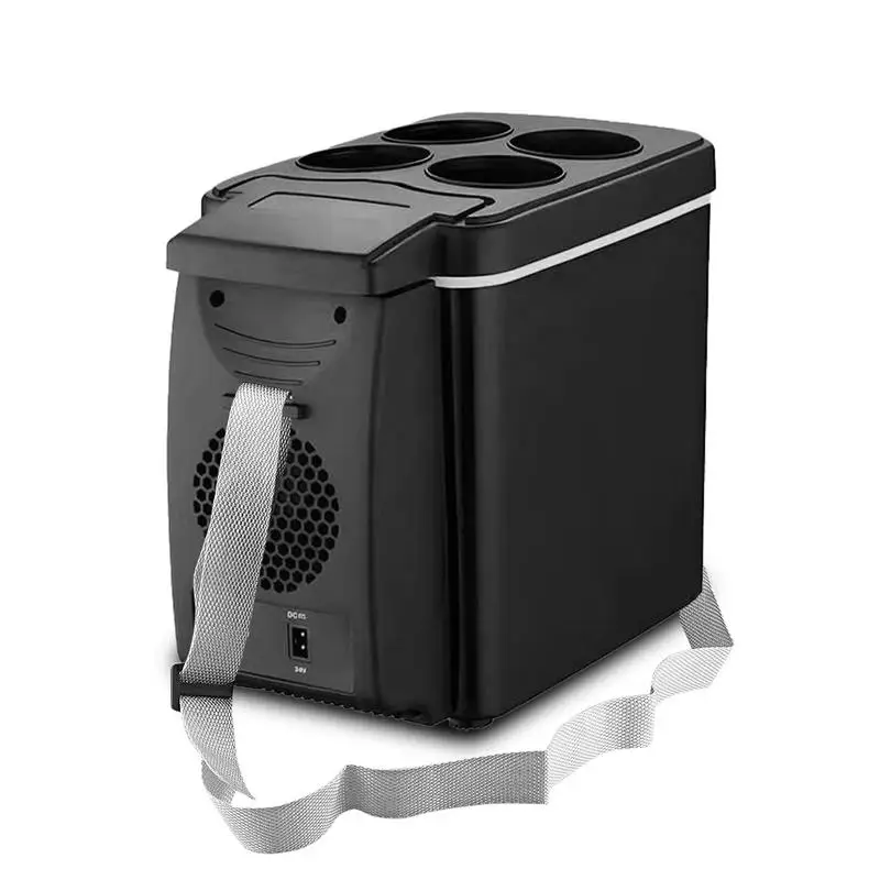 6L 휴대용 냉각 온난화 자동차 냉장고 12V 전기 미니 캠핑 냉장고 2 In 1 전기 아이스 박스 차량 액세서리