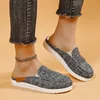 Woman Loafers Black White Cow Print Canvas Mule  Fashion Slip-on Leopard Sneakers Ladies Casual Flat Sport Slippers Plus Size 2