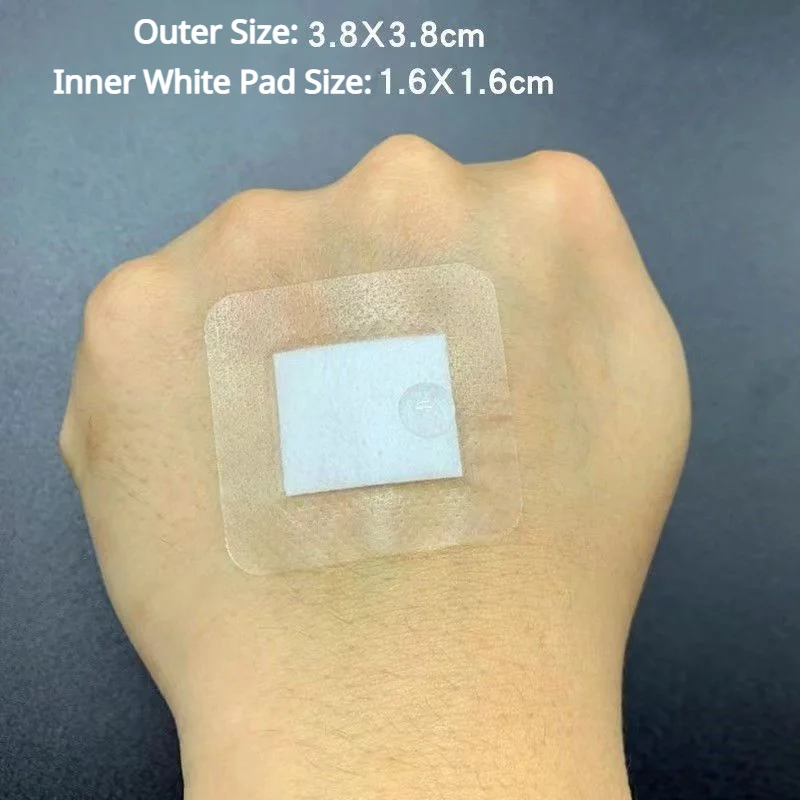 50pcs/set Square Shape Band Aid PU Waterproof Wound Plasters Transparent Patch for First Aid Adhesive Woundplast Tape 6