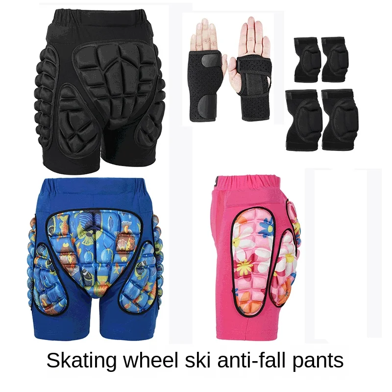 Outdoor Sports Gear Anti-fall Pants Adult Children's Roller Skating Ski Equipment Shorts Elbow Pads Knee Pads Hip Pants