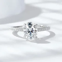 NeeTim 3ct Oval Cut Moissanite Lab Diamond Rings for Women 925 Sterling Silver Proposal Ring Wedding Engagement Band Jewelry 2