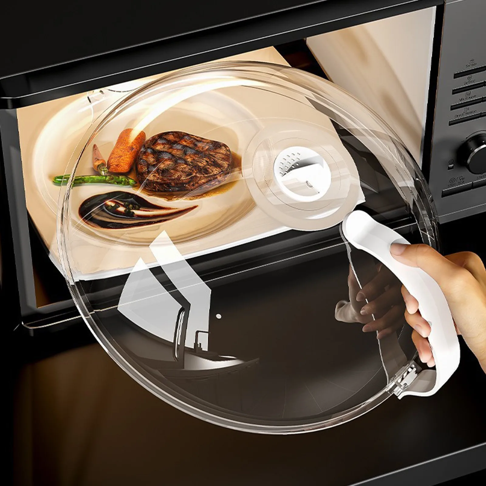 Microwave Plate Cover,Transparent 1