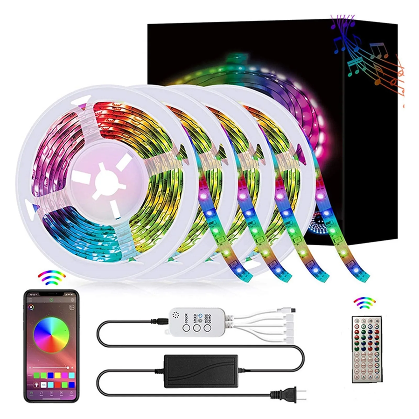 

Led Strip Lights Christmas Colorful Remote Control LED Light For Home Party