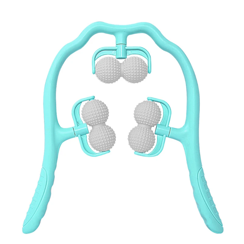 NeckMassagerTherapyNeckandShoulderDualTriggerPointRollerSelf