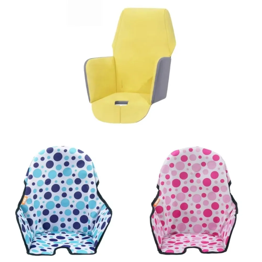 Soft Baby Dining Chair Seat Cover Comfortable Breathable Breathable Pad Liner Yellow Polka Dots High Chair Accessories Baby Care