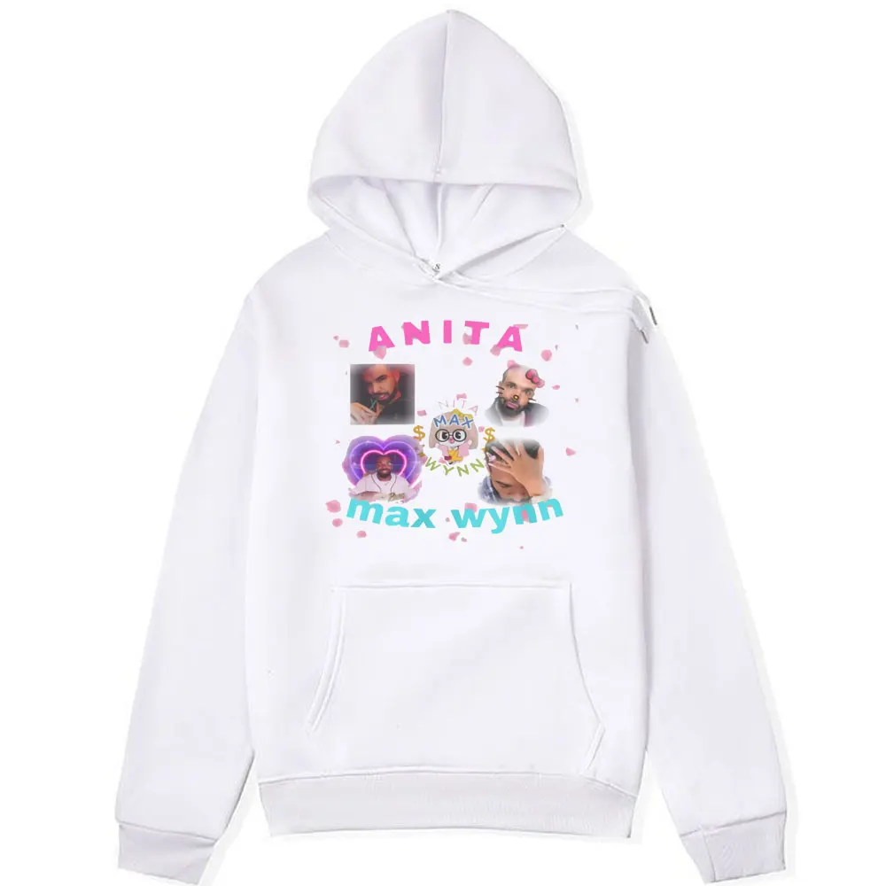 Anita Max Wynn Drake Graphic Printed Hoodie Male Winter Fashion Long Sleeve Sweatshirt Hip Hop Aesthetic Pullover Men Women Tops