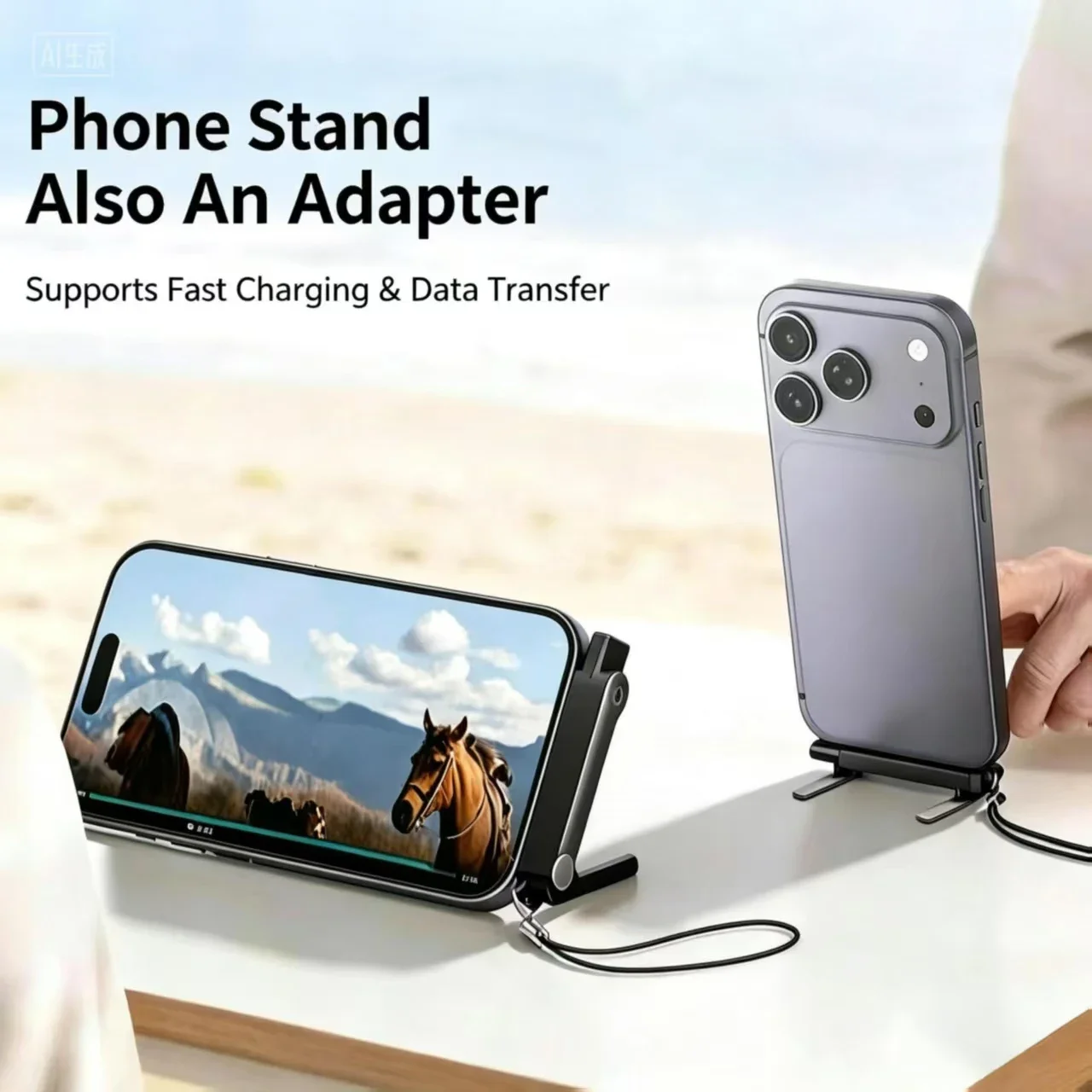 รูปสินค้า อะแดปเตอร์ชาร์จเร็ว USB-C พับได้ กำลังไฟ 240W พร้อมสายถอดได้