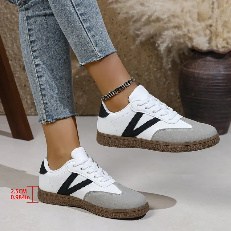Damen-Sneaker 2026: Trendige, bequeme Schnürschuhe für Freizeit, Tennis, Walking und Jogging – atmungsaktiv – Detail 22