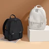 GOLF Backpack Leather Vintage Women Small Black Backpacks Multi Pockets White Backpack Purse Waterproof Buckle Ladies Back Bags 3