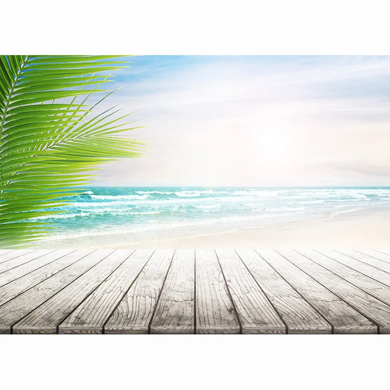 SHENGYONGBAO  Ocean Scenery Photo Studio Photography Background Lake Scenic Beach Trees Landscape Backdrops FJ-06