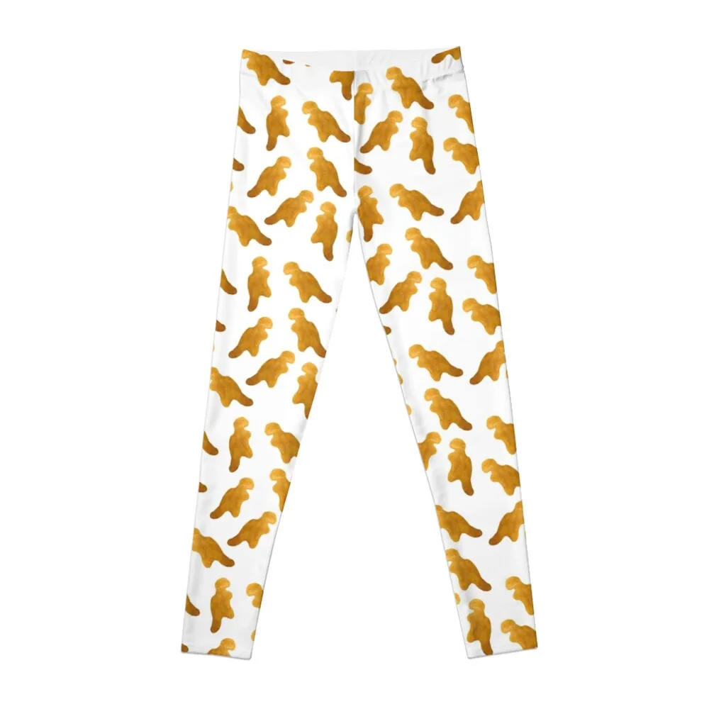 

Dinosaur Chicken Nugget - T-Rex Leggings Women's high waist sport legging Womens Leggings