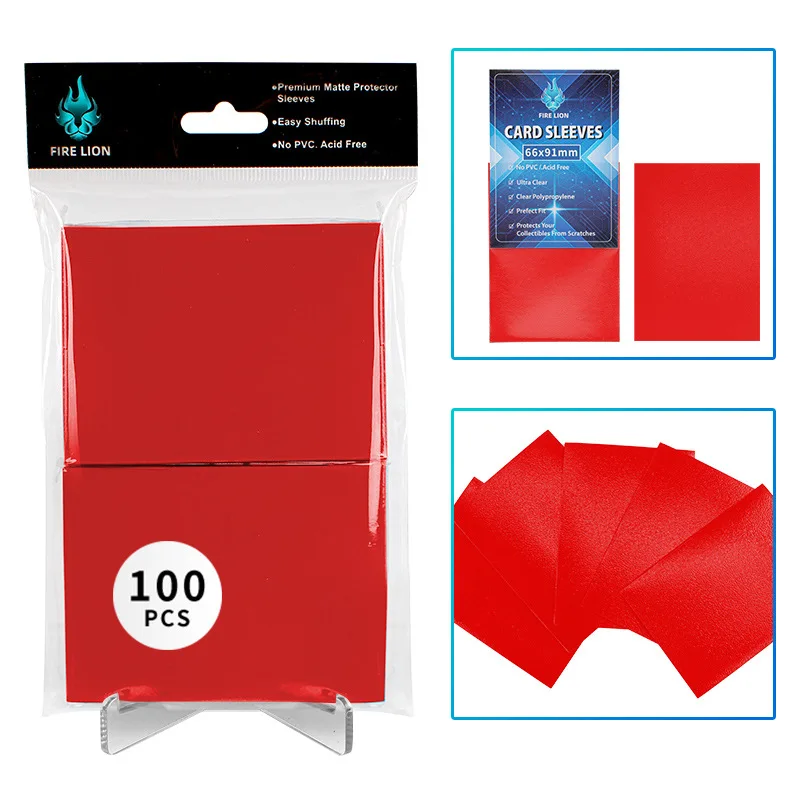 100 Pack Perfect Fit 66x91mm Card Sleeves for Double-Sleeving Trading Cards