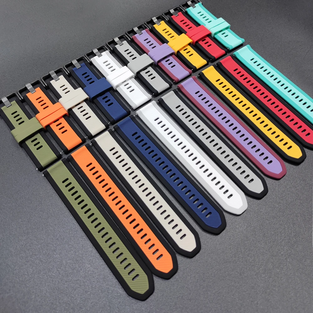 Sport Silicone 22mm Watch Strap Band - Versatile and Durable Replacement Wristband
