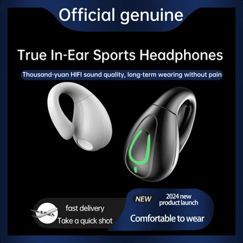 Gli auricolari Bluetooth con clip auricolare wireless S20 non sono nell'orecchio e comodi da indossare. Sono aperti le cuffie ad alto tono