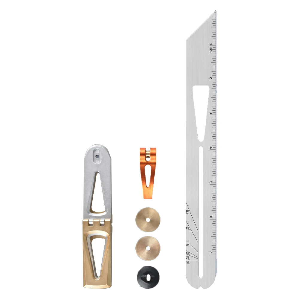 Angle Locator Woodworking Scriber Ruler Multi-Angle Scribing Tool Dovetail Gauge Carpentry square 8:1/6:1 Dovetail Tenon Gauge