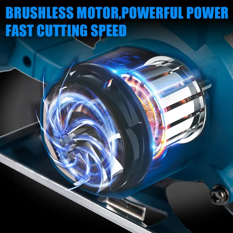 Brushless 5 Inch 125mm Electric Circular Saw Cordless 0-45° Adjustbale Woodworking Cutting Power Tool For Makita 18V Battery 3