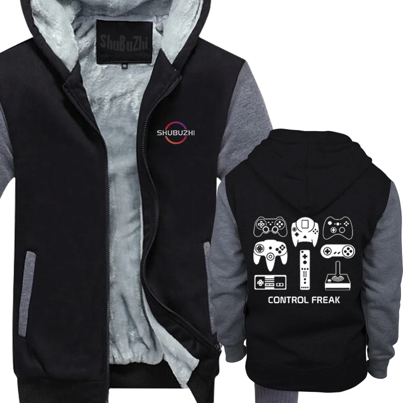Controllo Del Videogioco Freak Gaming Funny Gamer Coat Zipper Gift Men Coat Zipper Print Pullover Brand Abbigliamento Felpa Con Cappuccio Drop Shippin