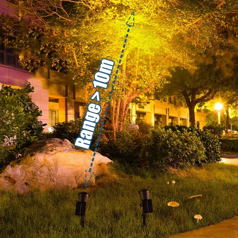 solar led lights 9/4 LED Solar LED Light Spotlights Outdoor IP65 Waterproof Brightness Adjustable Garden Backyard Driveway Patio Decor