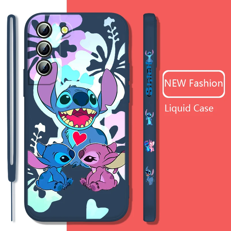 Funda para TCL 40 SE Oficial de Disney Angel & Stitch Beso - Lilo & Stitch