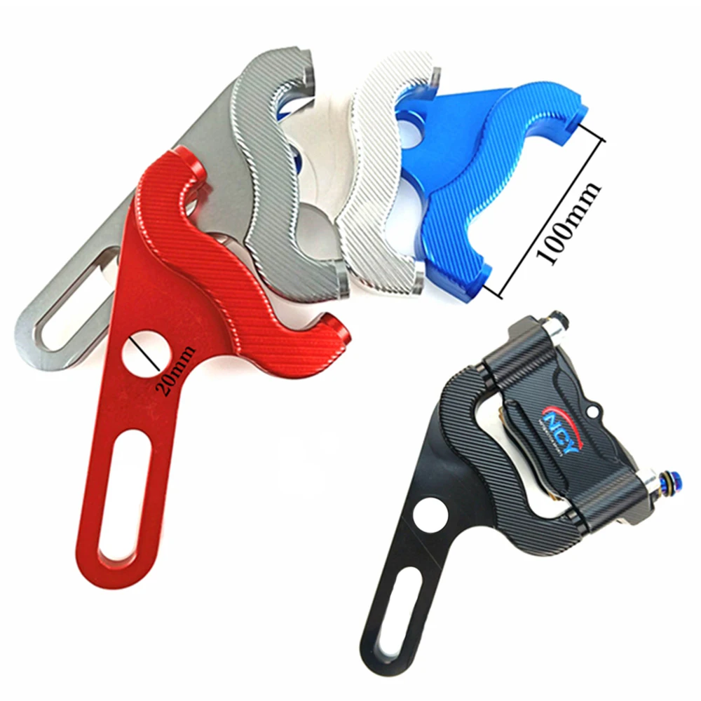 Per Yamaha Rsz Bws Niu U1 U + Scooter Elettrico Staffa Adattatore Pinza Freno Posteriore Per Pinza Freno 100Mm/220 Disco Freno 260Mm