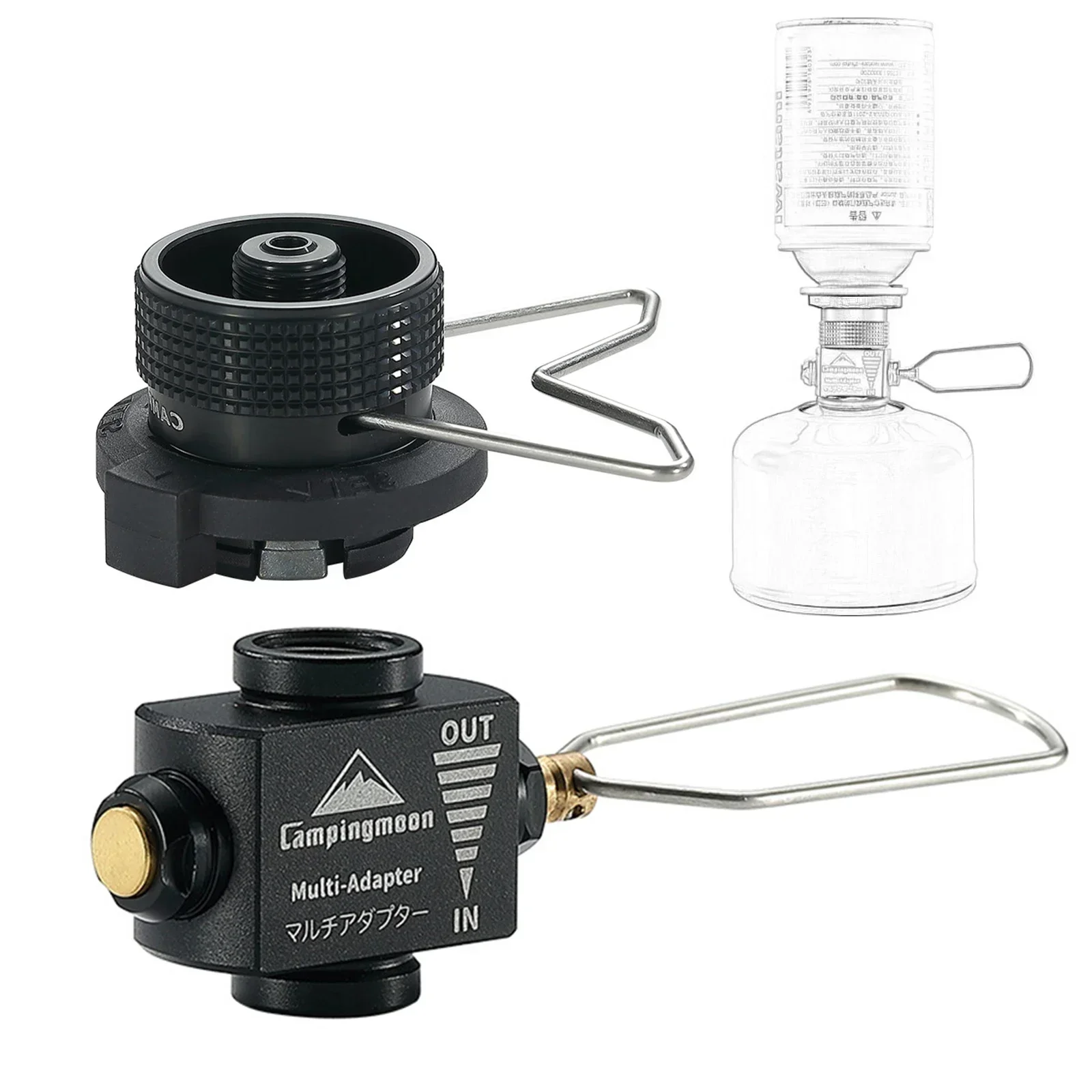 Z11/Z10 Adapter CAMPINGMOON Refill Isobutane Nozzle Outdoor Refill Type Adapter Aluminum Alloy