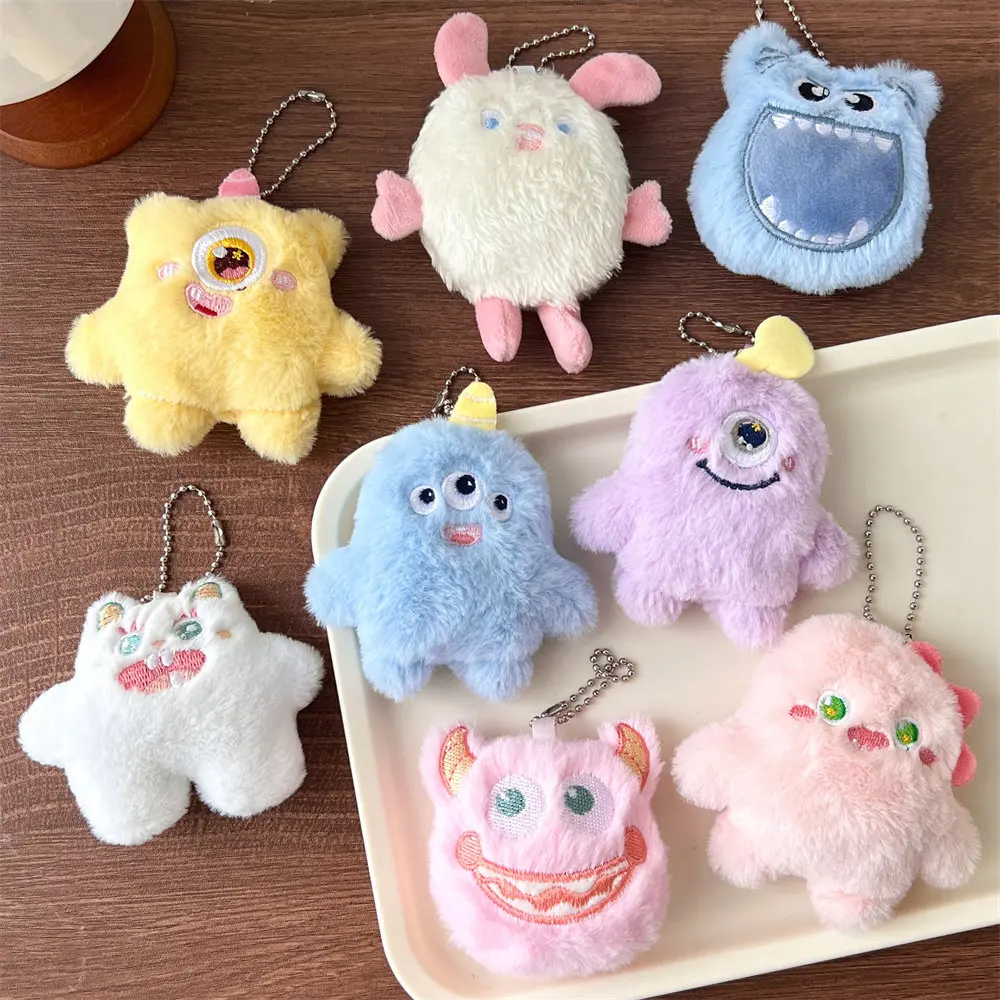 Portachiavi Divertente Struzzo Con Grandi Occhi - Giocattolo In PVC Morbido Per Borsa E Zaino - Regalo Simpatico (Rosa O Grigio)