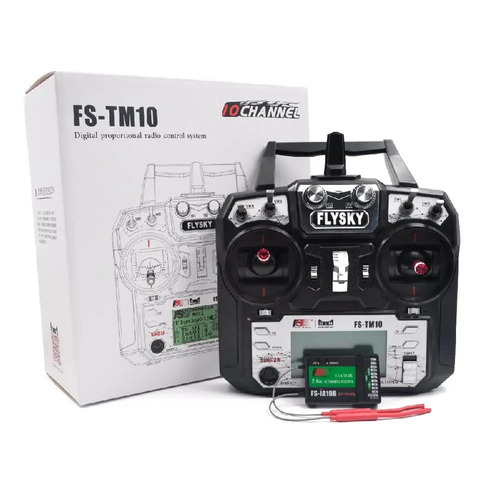 

Flysky FS-TM10 2,4G 10CH AFHDS Радиоуправляемый передатчик с дистанционным управлением с ресивером для радиоуправляемого вертолета радиоуправляемого планера с фиксированным крылом