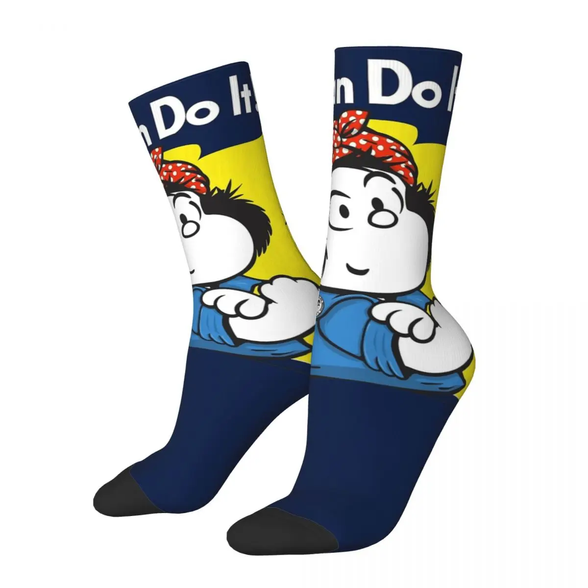 

Men Women Mafalda We Can Do It Socks Super Soft Fashion Funny Socks Novelty Merch Middle TubeSocks Best Gift Idea