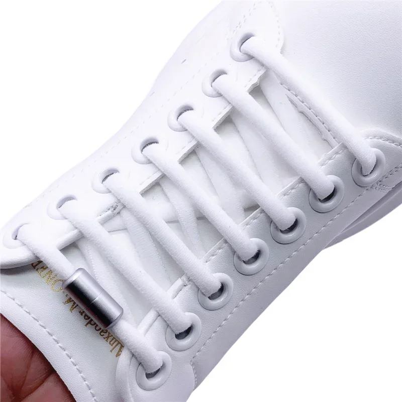 1Pair Elastic Lazy Shoelaces No Tie Shoe Laces Sneakers Flats Shoelaces for Kids Adult Quick Shoelace Fit All Shoes