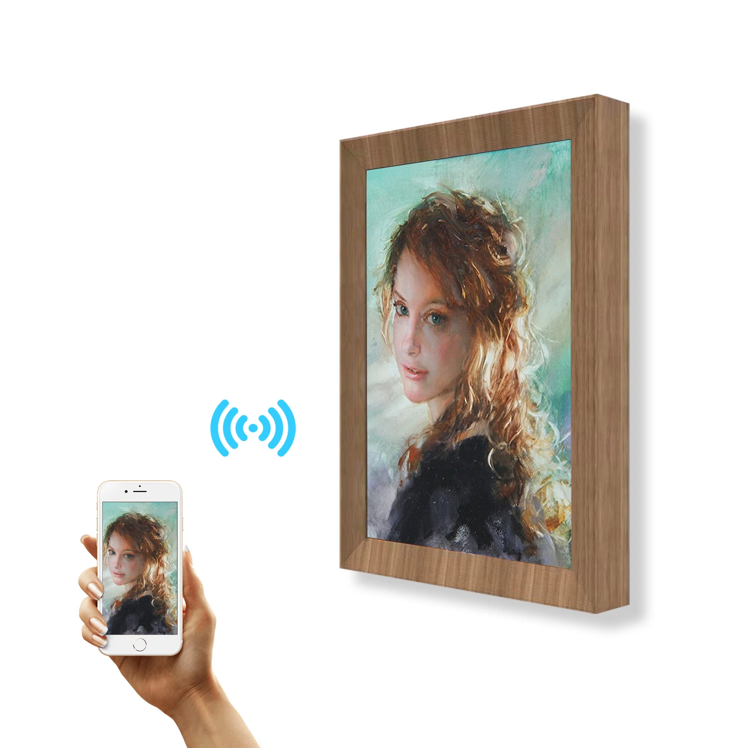 

Nft Digital Frame Display Intelligent Art Museum Wifi App Lcd Screen Digital Wallet Crypto Video Photo Frame