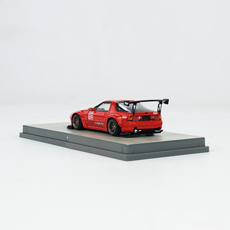 Tarmac Works 1:64 Model Car Pandem RX-7 FC3S Alloy Die-Cast Sport Vehicle -Red 3