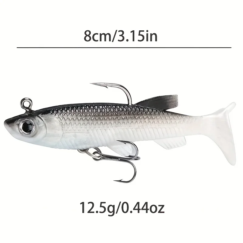 Fishing Lure 5pcs/Lot Bass Killer Lure Jig Hook Silicone Soft Bait Swimbait Fishing Wobblers Artificial Rubber Baits Pike Carp Trout Tackle