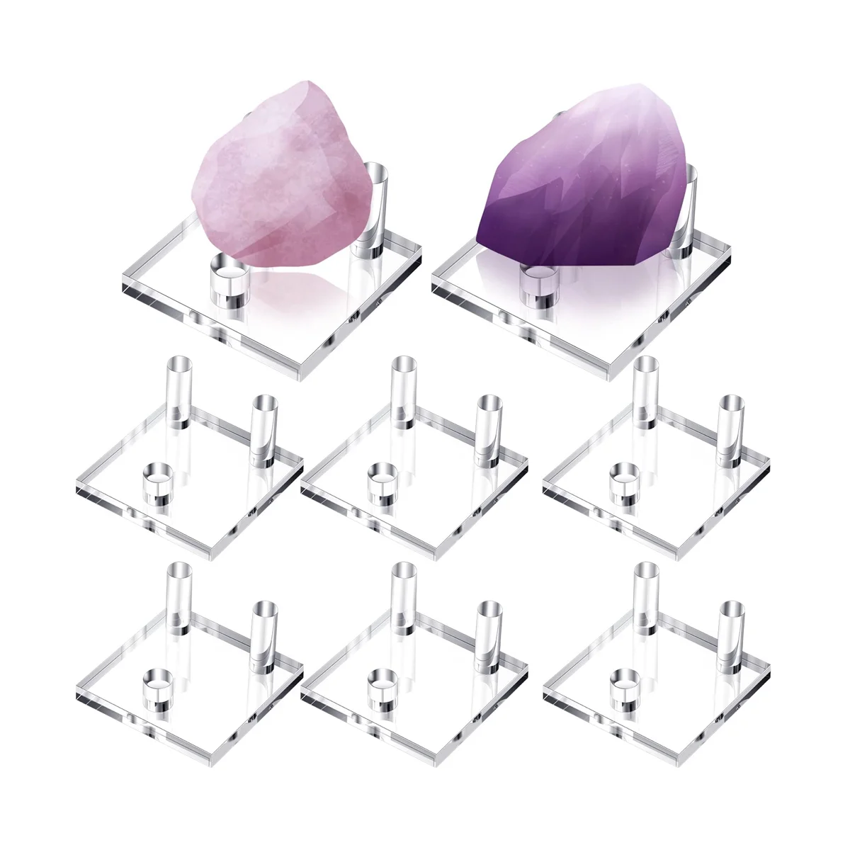 

8 шт., акриловые подставки с 3 колышками, 2,5 дюйма