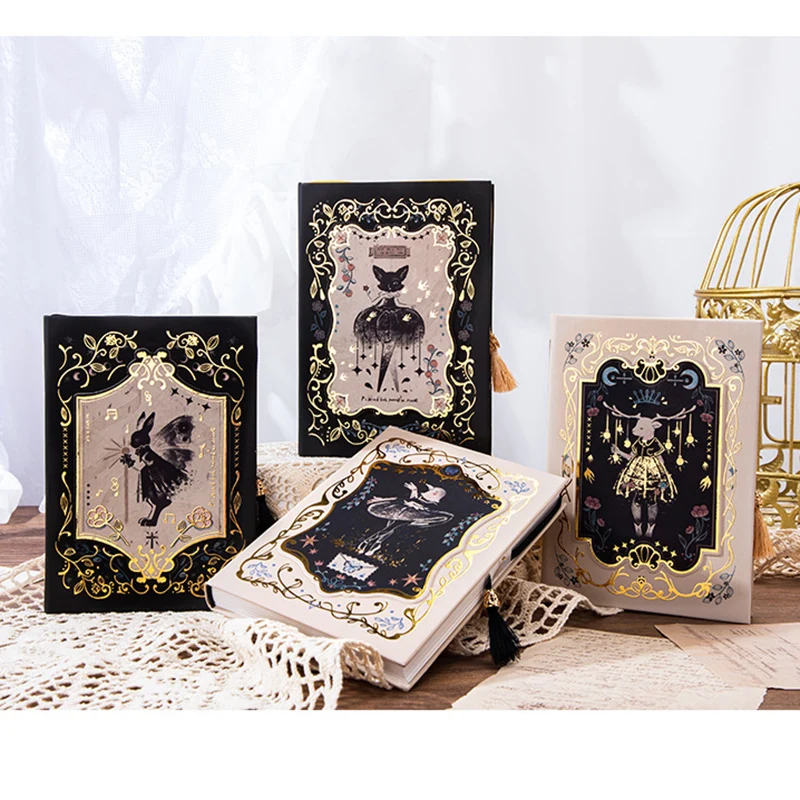 Gothic Series Hardcover Diary - Retro Design with Color Illustrations