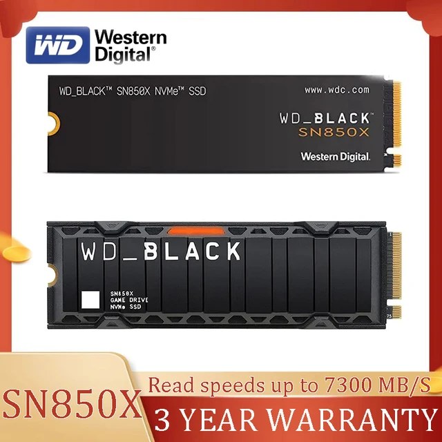 WD_BLACK SN850X - 2 To - Avec dissipateur thermique - Disque SSD WD_Black  sur