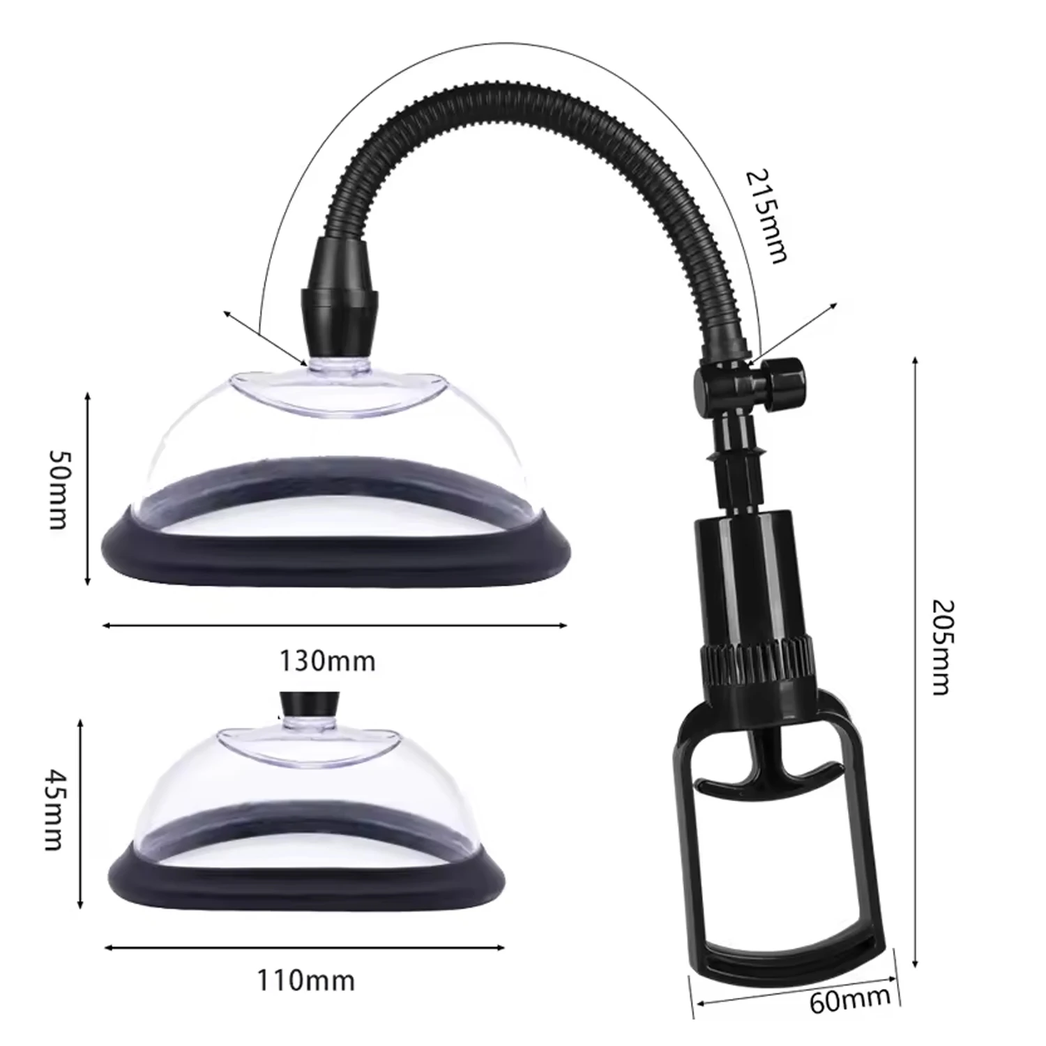 Manual Pull Rod Vagina Pump Female Breast Massager Vacuum Pump Clitoral Nipple Suction Cup Stimulator Women Adult Sex Toys