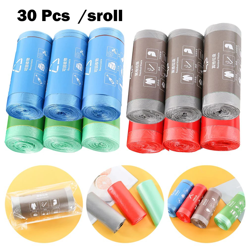 

3 Roll Dot Break Plastic Garbage Bag Cleaning Bag Kitchen Office Sorting Garbage Bag Household Thickened Disposable Garbage Bag