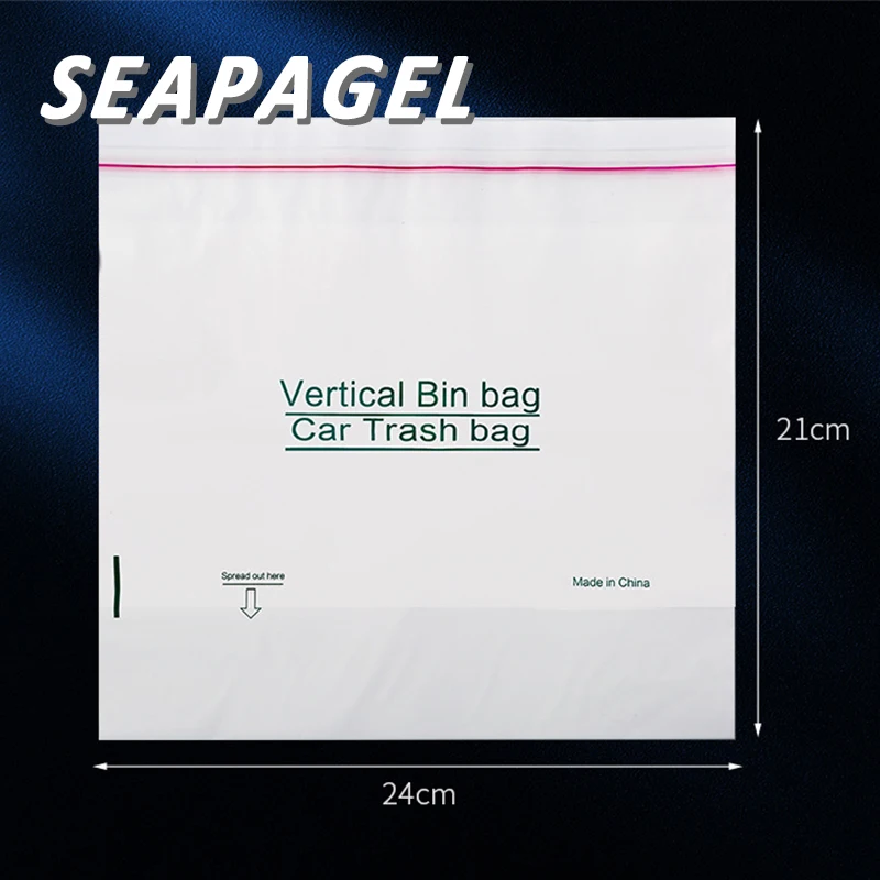 Car Trash Bag Spill-proof Self-adhesive Big Capacity Car Litter Bag Disposable For Home Kitchen Office