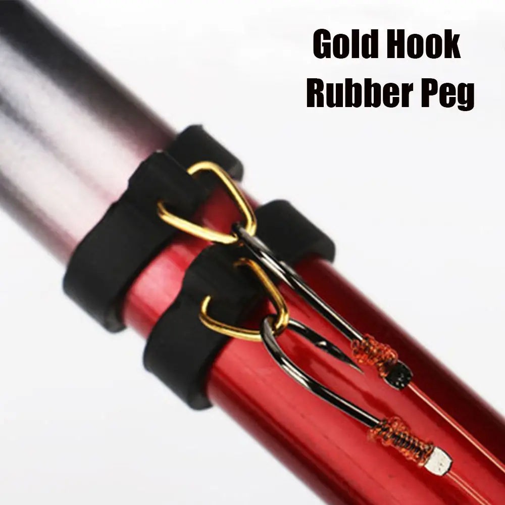 

Portable Jig S M L Rubber Rings Fishing Gear Hook Secure holder Lures Holders Safe Hanger