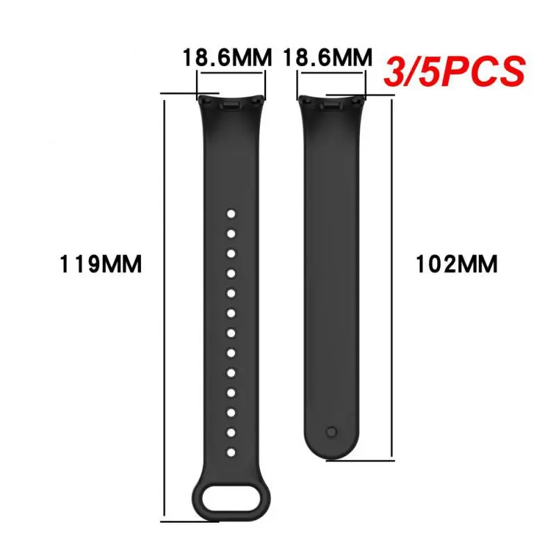 

3/5 шт., силиконовые ремешки для браслета mi band 8