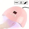 LINMANDA Nail Art Kit with 54W UV 18Pcs Lamp Glue Dryer Polisher Dead Skin Remover Finger Separator Manicure Pedicure Home Use 2