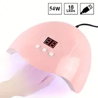 LINMANDA Nail Art Kit with 54W UV 18Pcs Lamp Glue Dryer Polisher Dead Skin Remover Finger Separator Manicure Pedicure Home Use 2