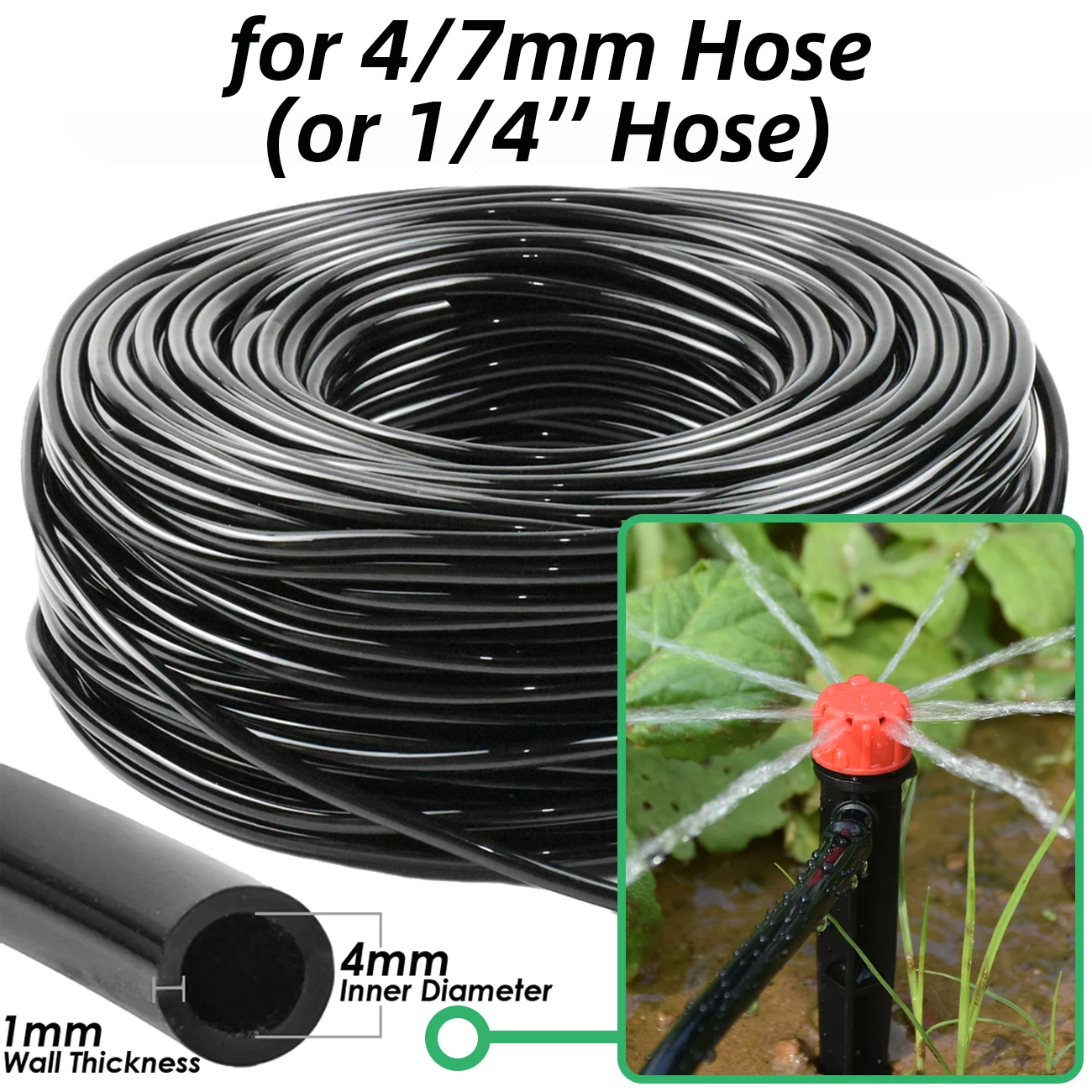 KESLA 5M-50M Automatic Watering Drip Irrigation System Garden Hose DIY Micro Drip Watering Kits w/ Adjustable Sprinkler Dripper - 5