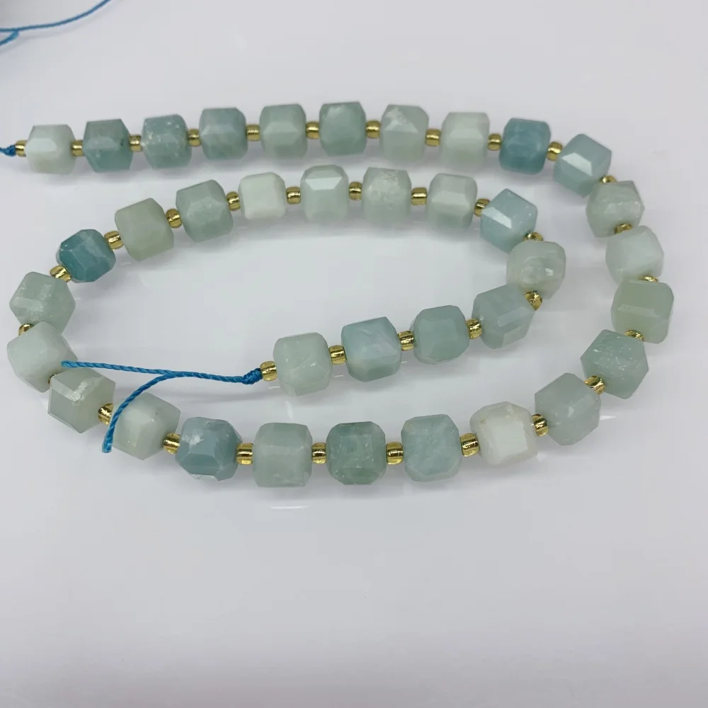 Großhandel mit natürlichen Pflaumen-Turmalin, 8 mm, facettierter Würfel, lose Perlen, Ozean-Achat-Edelsteine für Schmuckherstellung, DIY-Armband, Halskette – Detail 31