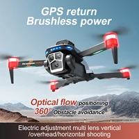 Drone professionnel S158, 10km, GPS, faible batterie, contrôle de sortie, retour en un clic, double caméra, flux optique, évitement d'obstacles sur quatre côtés 3